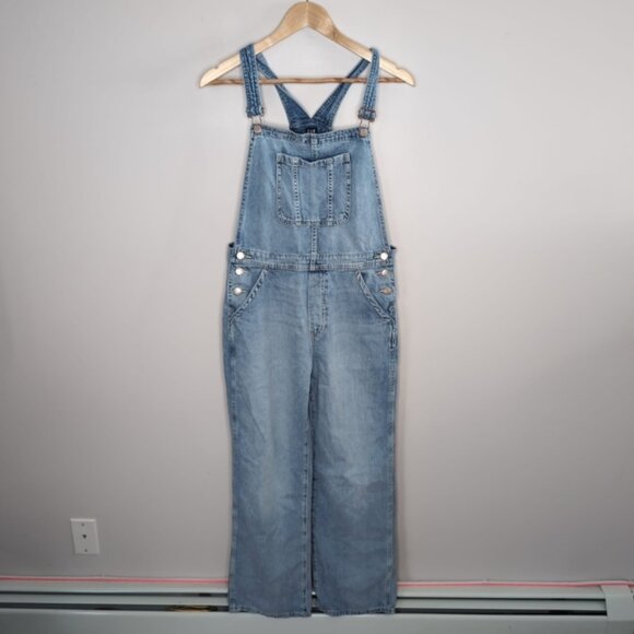 Gap Carpenter Retro 90s Baggy Wide-Leg Non-Stretch Jean Overalls XXXL/3X - Picture 4 of 8